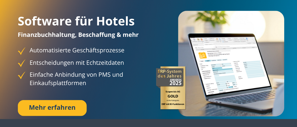 Mehr über Software für Hotels erfahren - Finanzbuchhaltung, beschaffung