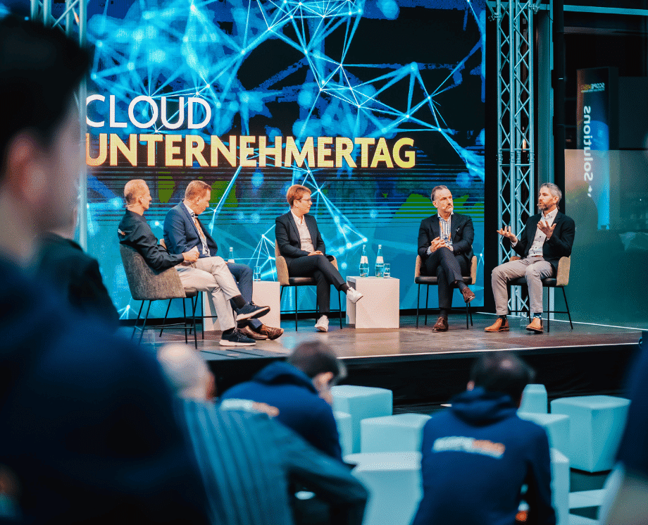 Diskussionsrunde beim Cloud Unternehmerag