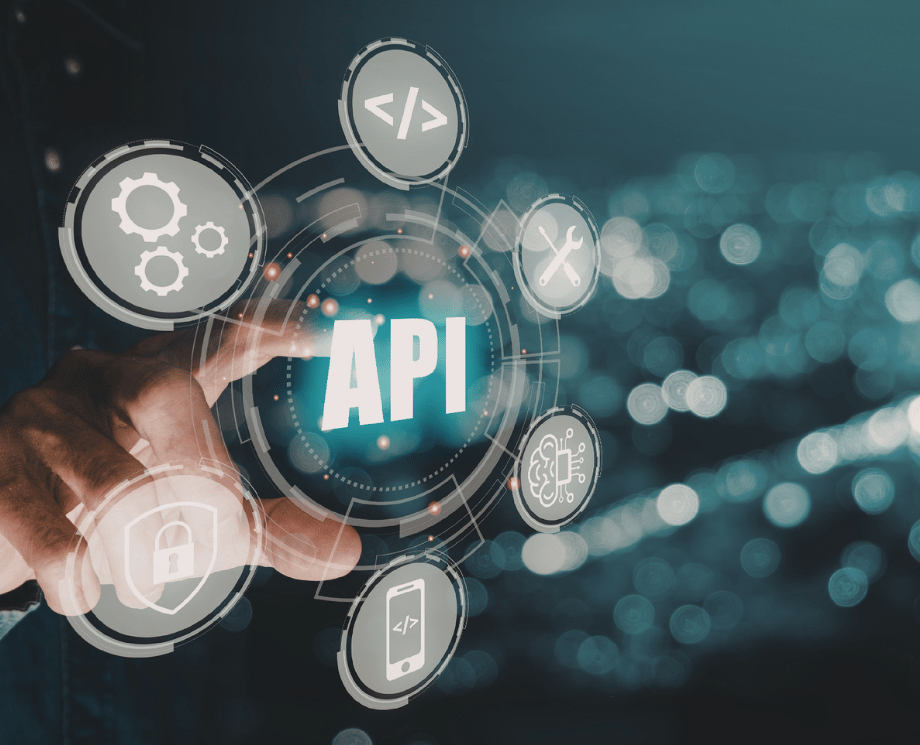 Technische Illustraton mit API und umgebenden Systemen