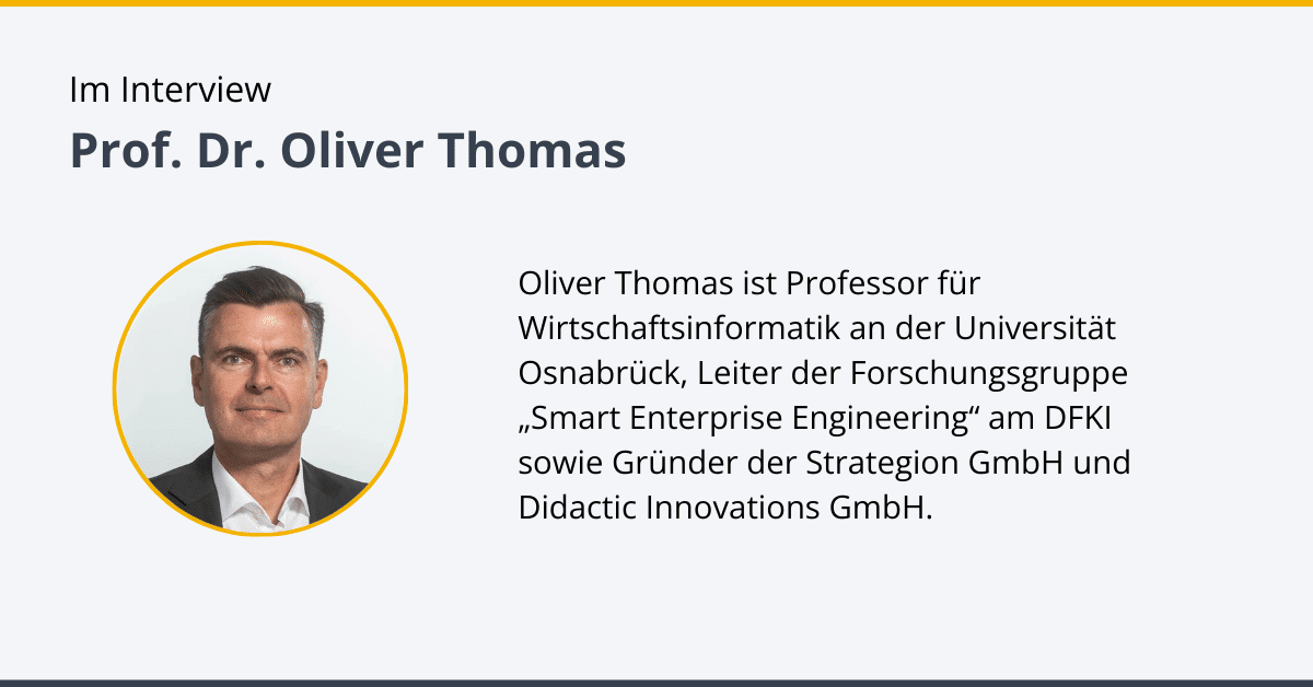 Zur Person von Prof. Oliver Thomas