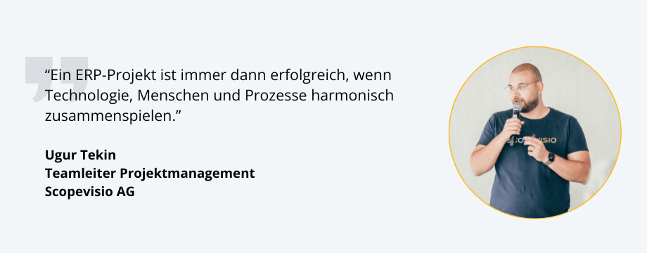 Ugur Tekin bei einer Scopevisio Präsentation