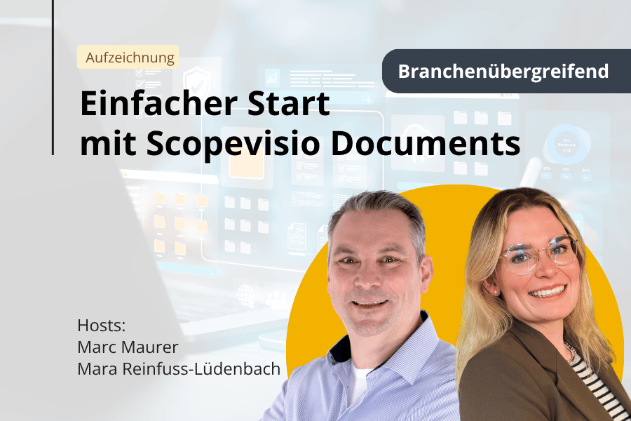 Webinar Einfacher Start mit Scopevisio Documents