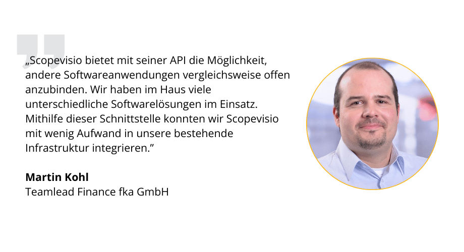 Zitat Martin Kohl - ERP Schnittstellen