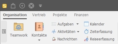Scopevisio Menüband Ausschnitt