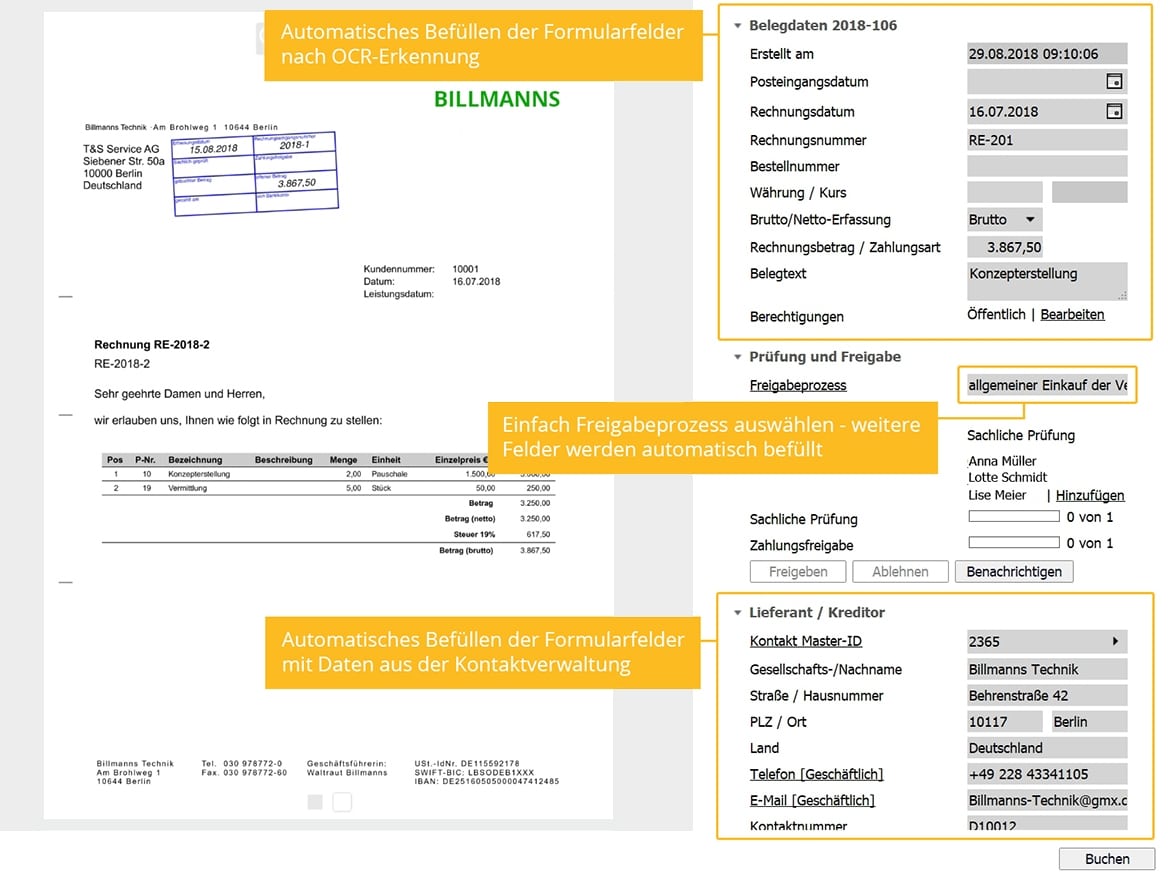 Screenshot Rechnungseingangsbuch