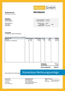 Rechnungsmuster für Excel