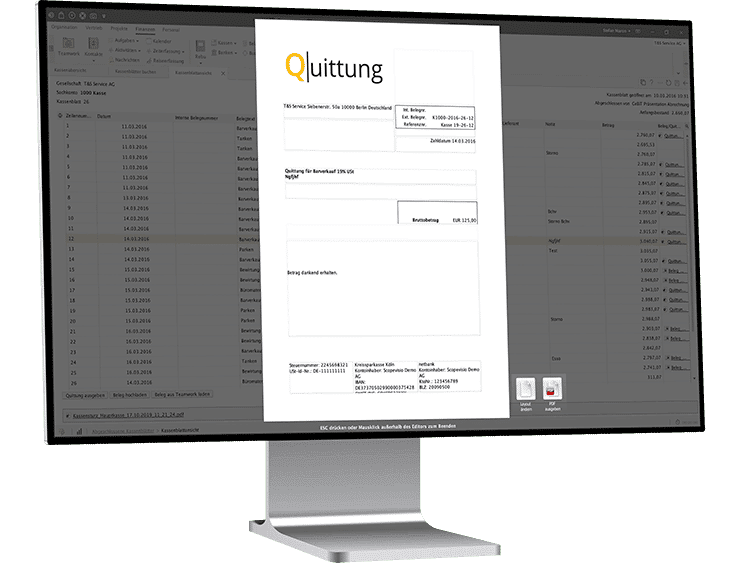 Quittung mit Hilfe von Vorlagen erstellen