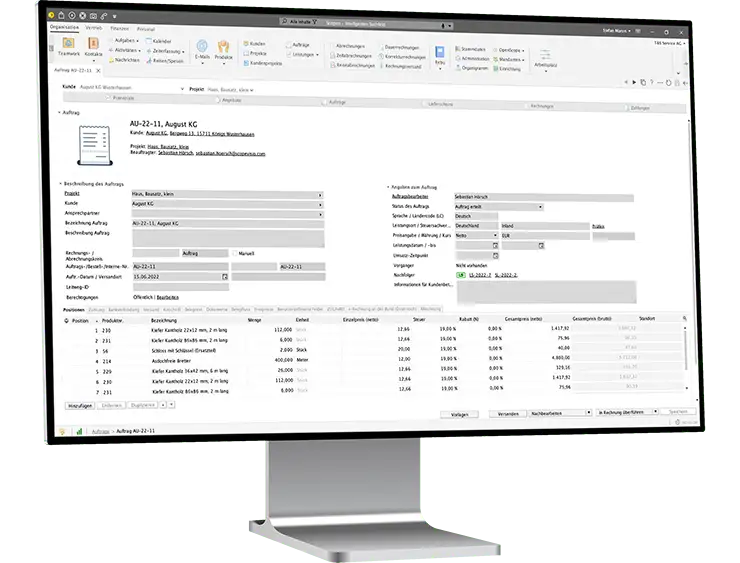 Effizient Aufträge erstellen im Corporate Design