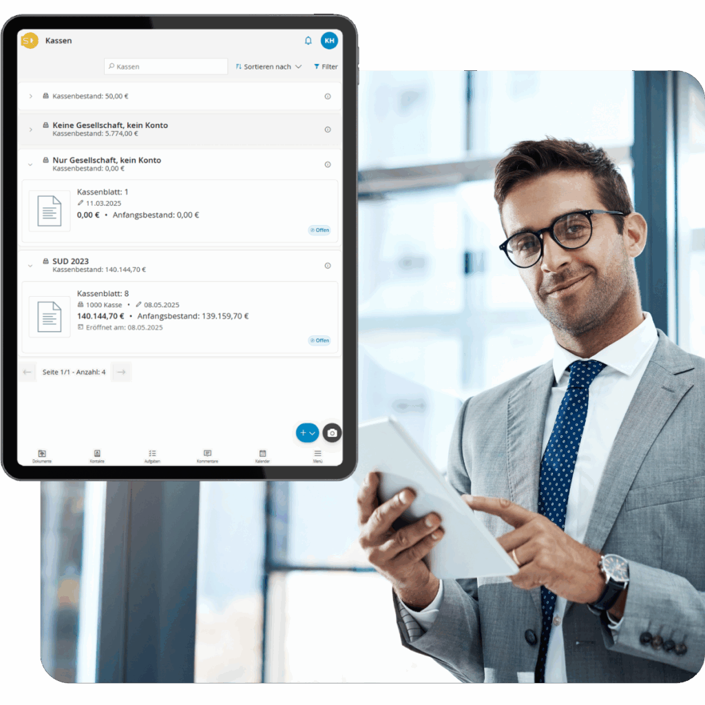 mit kasse2go belege erfassen und kassenbewegungen direkt verbuchen