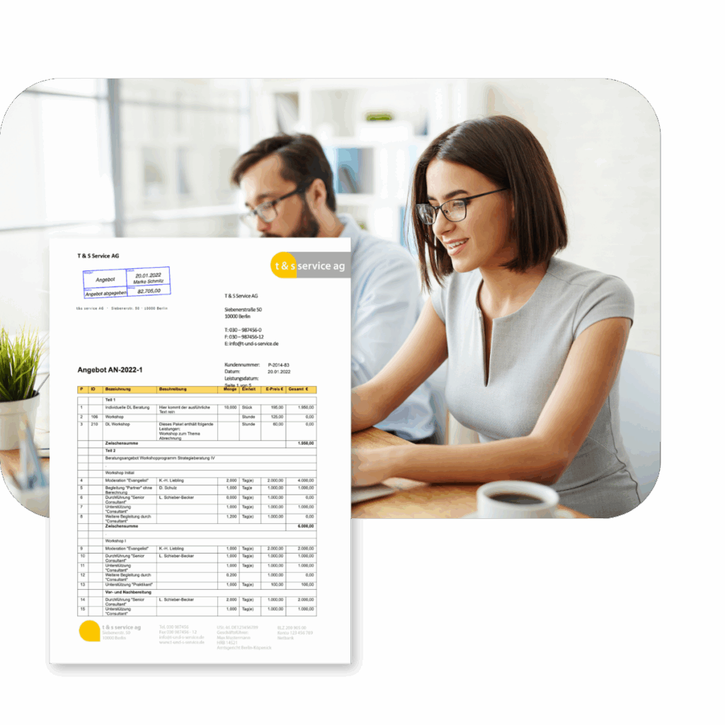 psa projektabrechnung nahtlos aus erfassten zeiten und leistungen