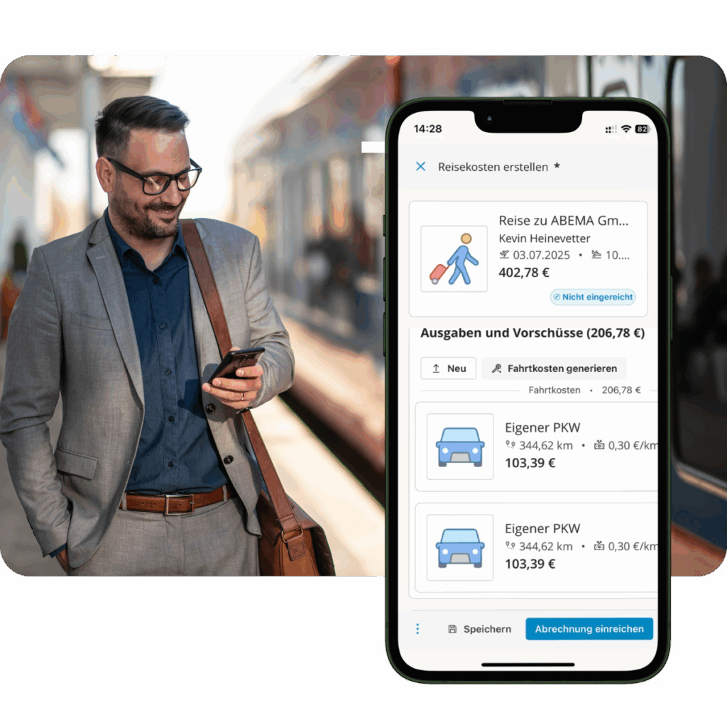 reisekosten2go in scopevisio erp integrieren weiterverrechnen