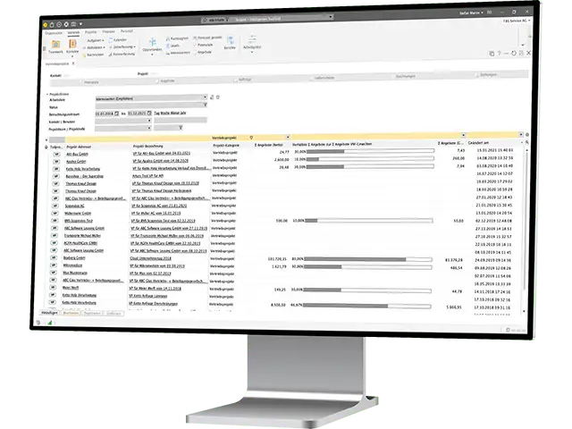  Automatisieren Sie die Qualifizierung von Leads und profitieren Sie von der 360° Sicht auf den Kunden. Das integrierte Aufgabenmanagement unterstützt Sie bei der Organisation ihres Vertriebsteams. - Header Bild