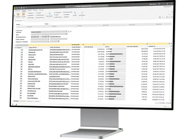 Bringen Sie mehr Struktur in Ihr Leadmanagement und steuern Sie Ihren Vertrieb effizient. Alle Prozesse von der Leadgewinnung bis zum Verkaufsabschluss sind in einem System vereint. Scopevisio begleitet Ihr Leadmanagement entlang der gesamten Sales Pipeline. - Header Bild